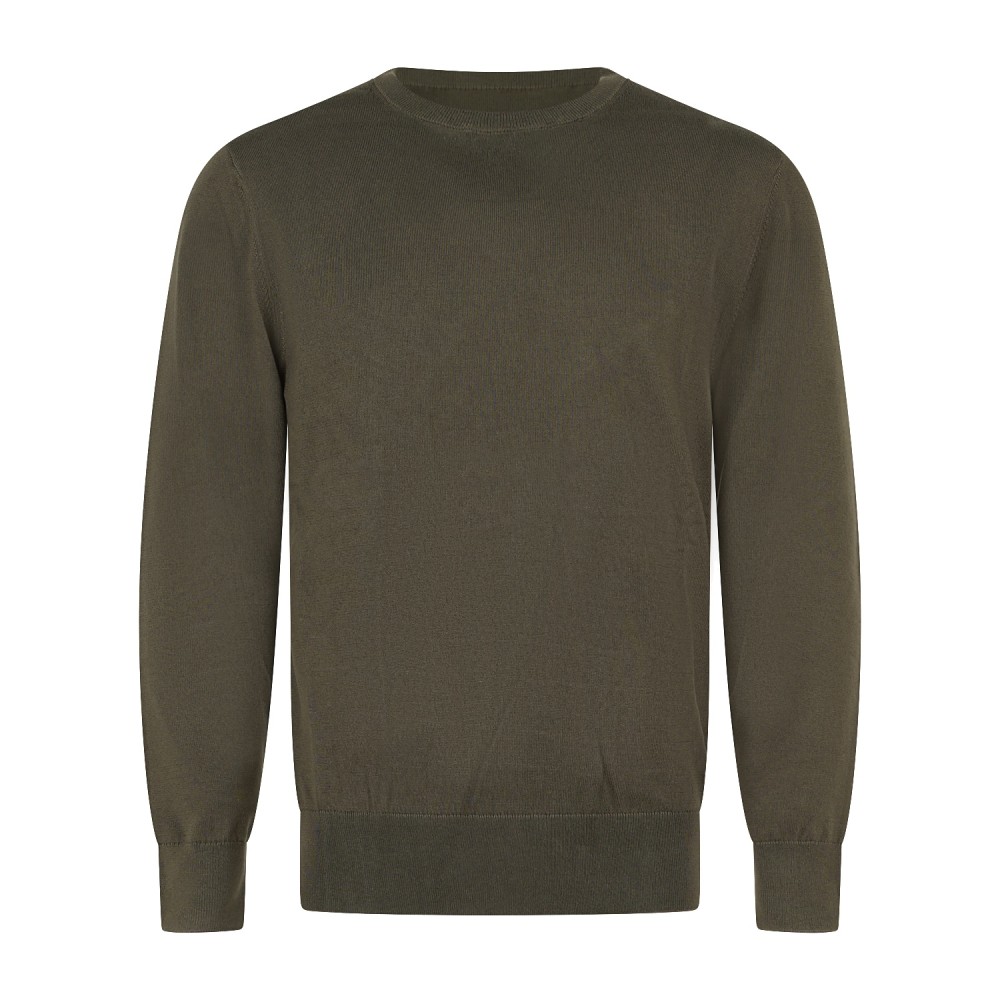 Roy Roger's - Maglione girocollo verde in cotone per uomo | rru502cv38xxxx