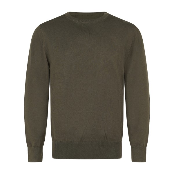 Roy Roger's - Maglione girocollo verde in cotone per uomo | rru502cv38xxxx