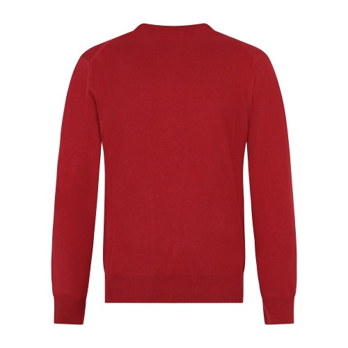 Roy Roger's - Maglione girocollo rosso in lana e cashmere per uomo | 2