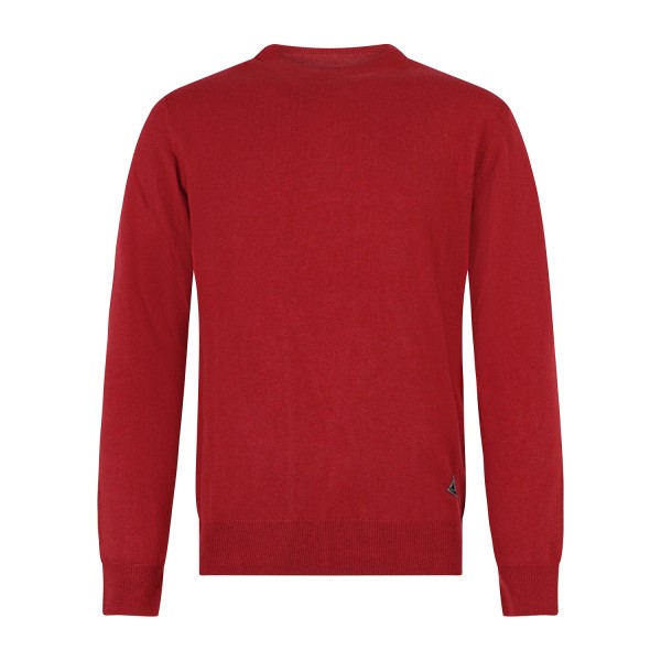 Roy Roger's - Maglione girocollo rosso in lana e cashmere per uomo |
