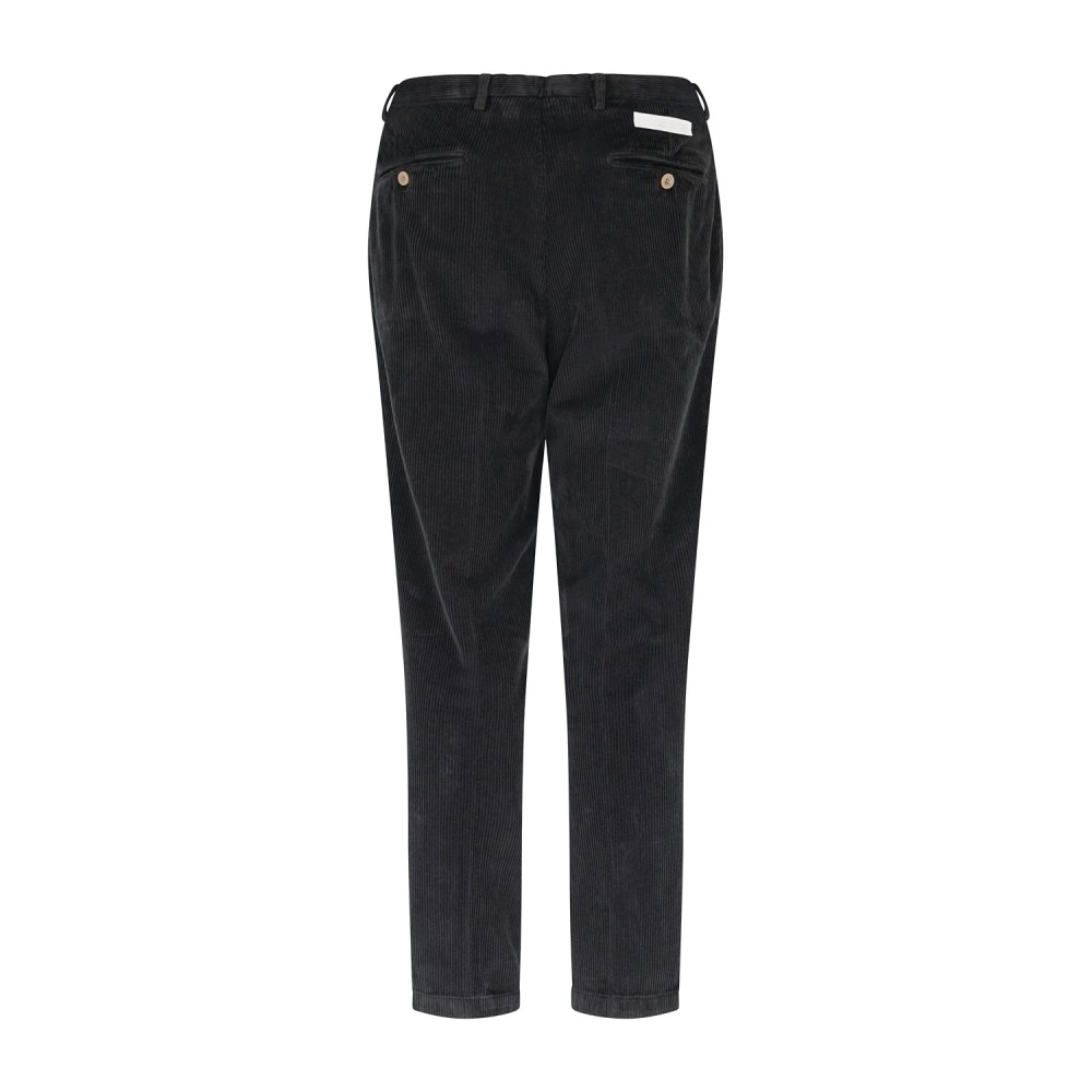 Briglia 1949 - Pantalone nero Portobellos in velluto a coste per uomo |