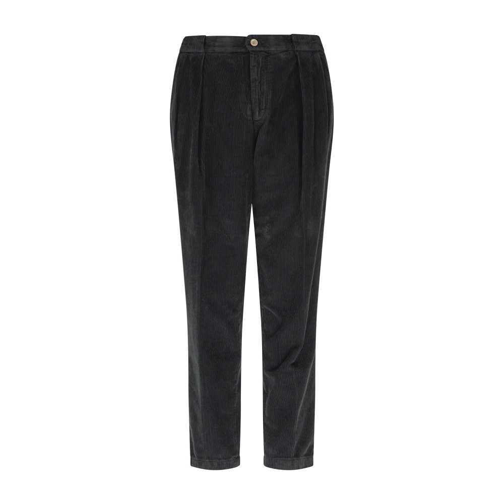Briglia 1949 - Pantalone nero Portobellos in velluto a coste per uomo |