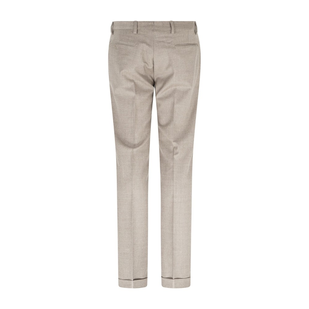 Briglia 1949 - Pantalone beige Bg03s tasca a filo in lana in tessuto "Marzotto"