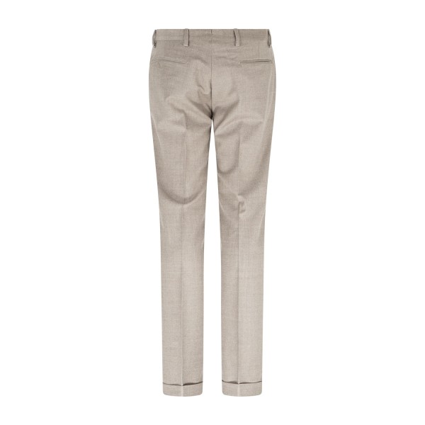 Briglia 1949 - Pantalone beige Bg03s tasca a filo in lana in tessuto "Marzotto"