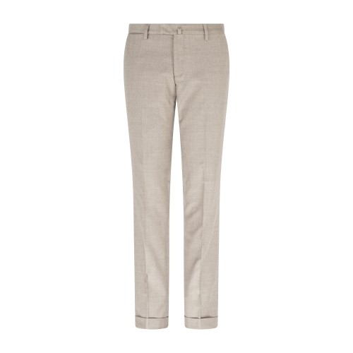 Briglia 1949 - Pantalone beige Bg03s tasca a filo in lana in tessuto "Marzotto"