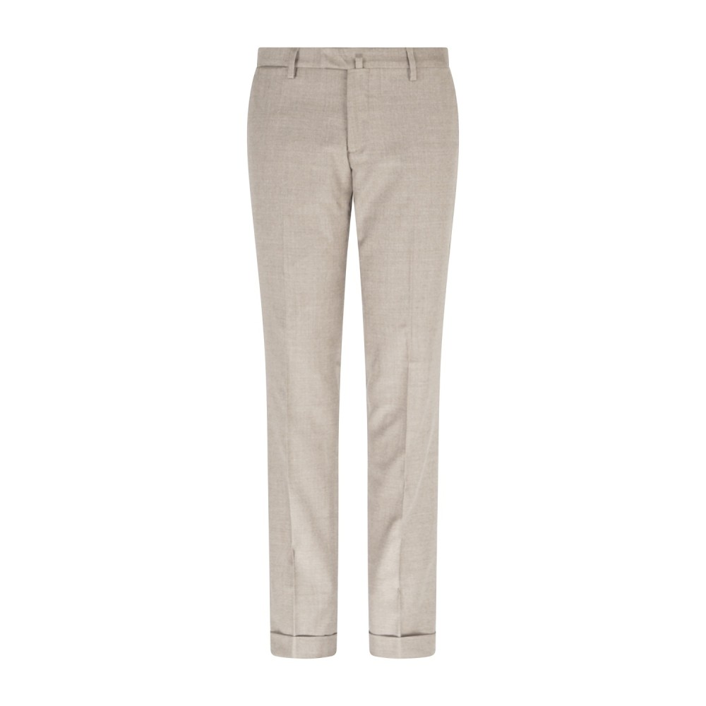 Briglia 1949 - Pantalone beige Bg03s tasca a filo in lana in tessuto "Marzotto"