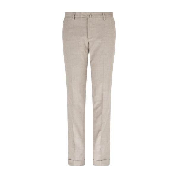 Briglia 1949 - Pantalone beige Bg03s tasca a filo in lana in tessuto "Marzotto"