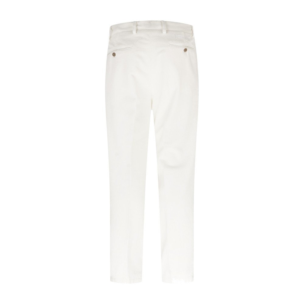 Briglia 1949 - Pantalone bianco Portobellos in velluto a coste per uomo |