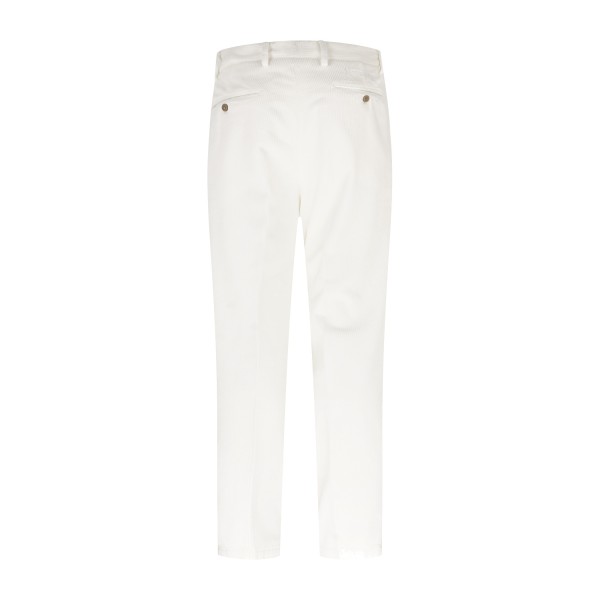 Briglia 1949 - Pantalone bianco Portobellos in velluto a coste per uomo |