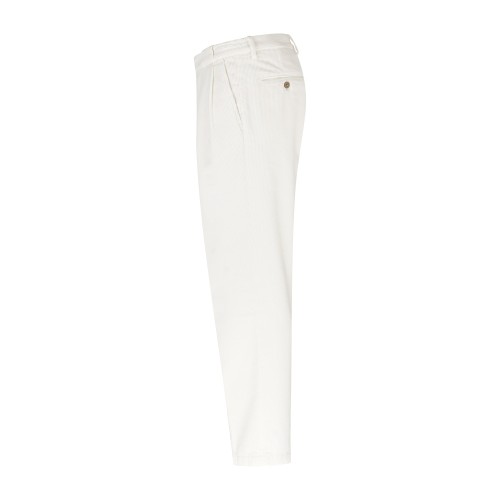 Briglia 1949 - Pantalone bianco Portobellos in velluto a coste per uomo | 2