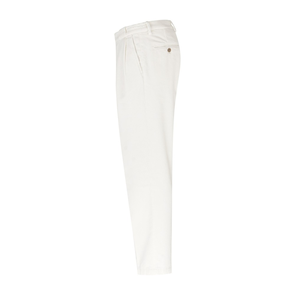 Briglia 1949 - Pantalone bianco Portobellos in velluto a coste per uomo |