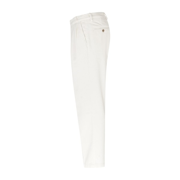Briglia 1949 - Pantalone bianco Portobellos in velluto a coste per uomo |
