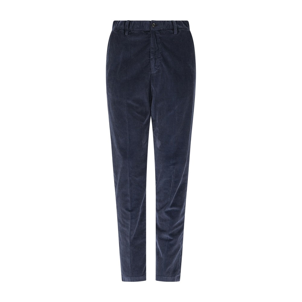 Briglia 1949 - Pantalone blu Bg61 tasca a filo con vita elasticizzata in