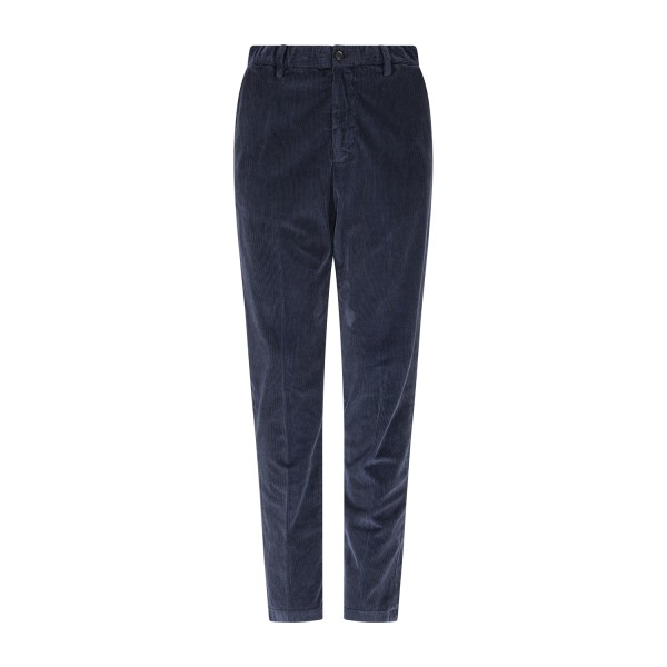 Briglia 1949 - Pantalone blu Bg61 tasca a filo con vita elasticizzata in