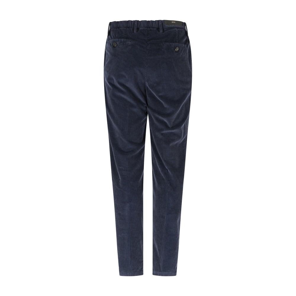 Briglia 1949 - Pantalone blu Bg61 tasca a filo con vita elasticizzata in