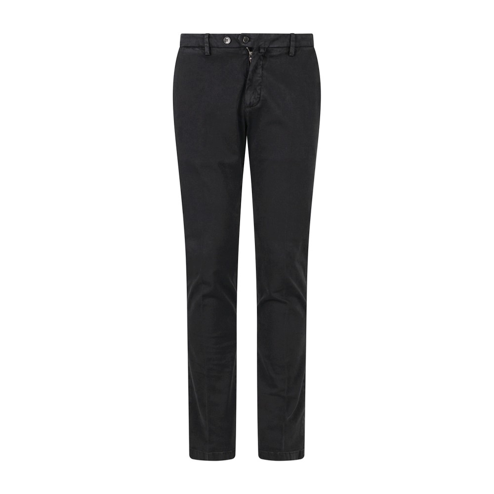Briglia 1949 - Pantalone nero Bg04 tasca a filo in cotone per uomo | bg04
