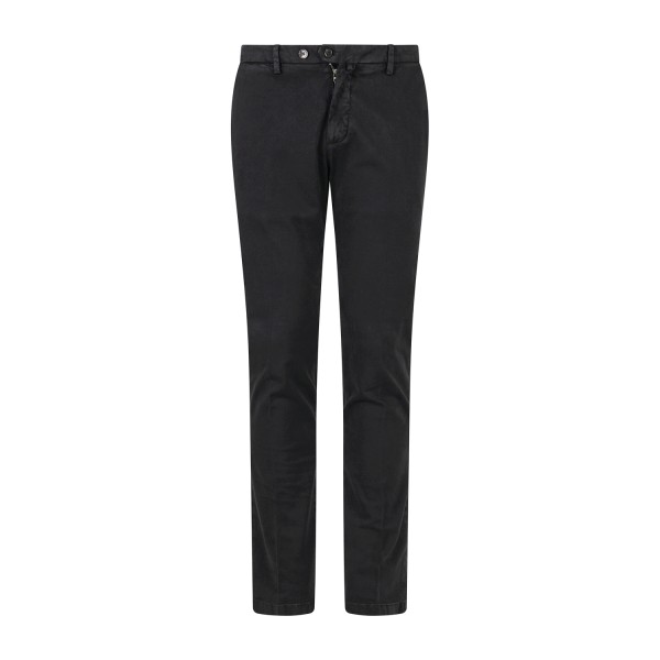 Briglia 1949 - Pantalone nero Bg04 tasca a filo in cotone per uomo | bg04