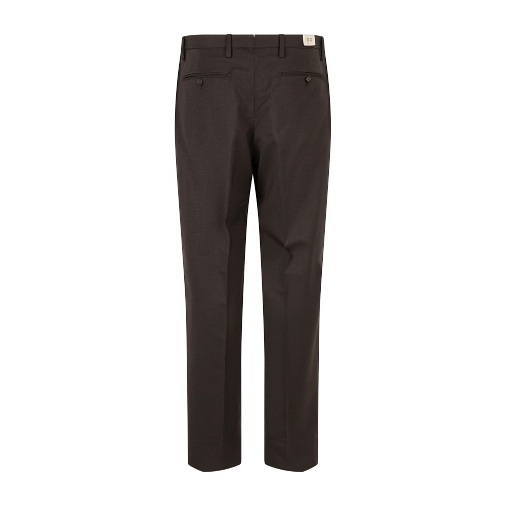 Briglia 1949 - Pantalone marrone Portobellos in lana Marzotto per uomo |