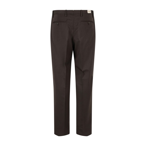Briglia 1949 - Pantalone marrone Portobellos in lana Marzotto per uomo |