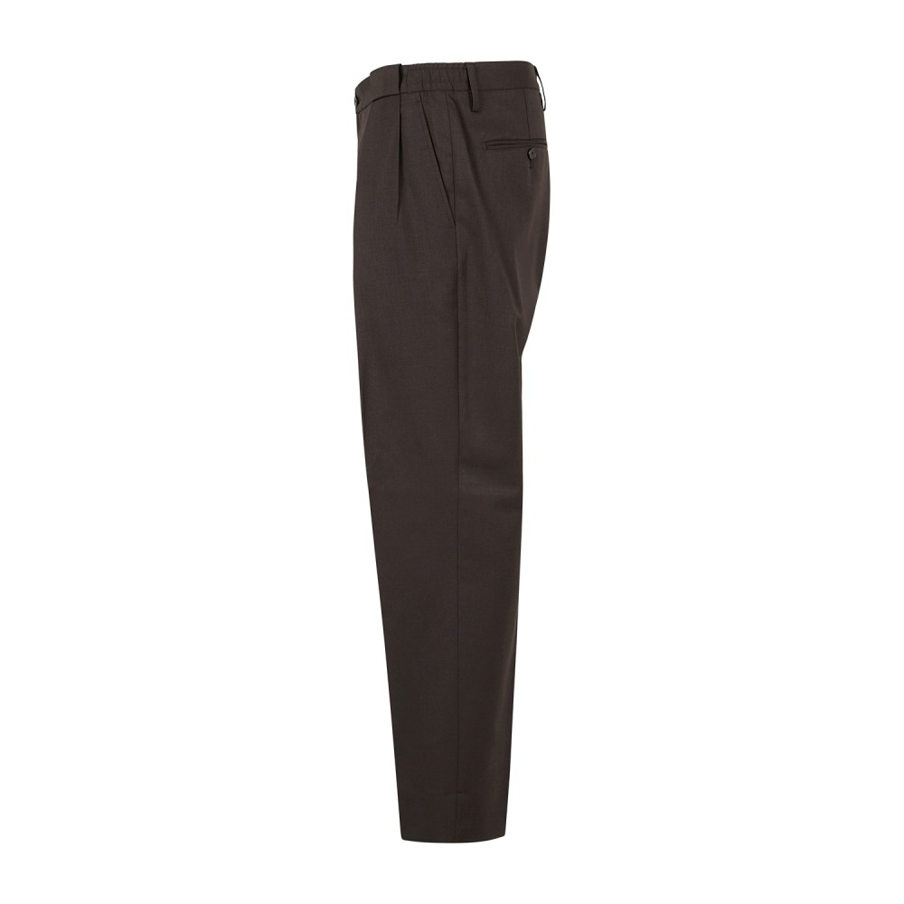 Briglia 1949 - Pantalone marrone Portobellos in lana Marzotto per uomo |