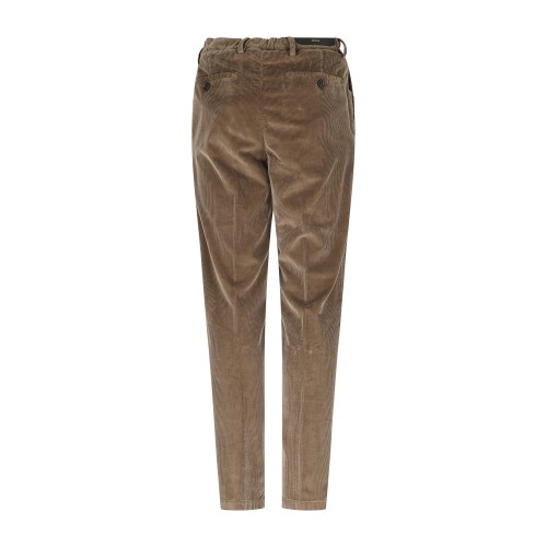 Briglia 1949 - Pantalone marrone Bg61 tasca a filo con vita elasticizzata in 2