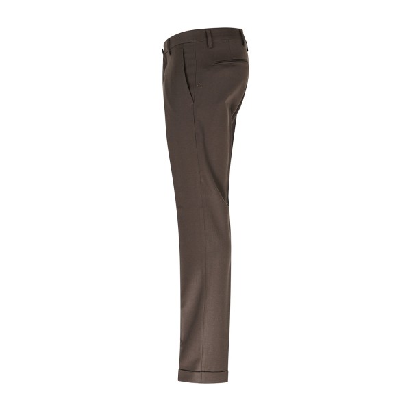 Briglia 1949 - Pantalone marrone Bg03s tasca a filo in lana in tessuto