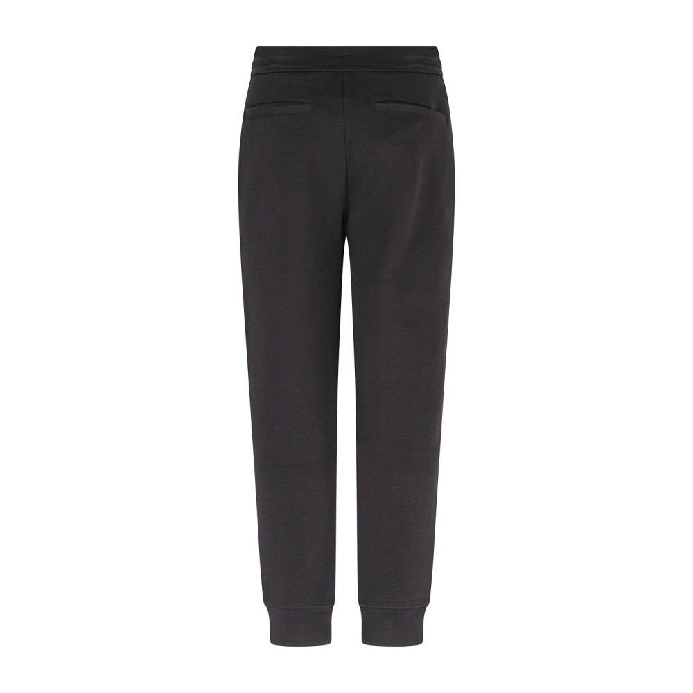 Armani Exchange - Pantalone tuta nero con logo in rilievo regular fit per uomo