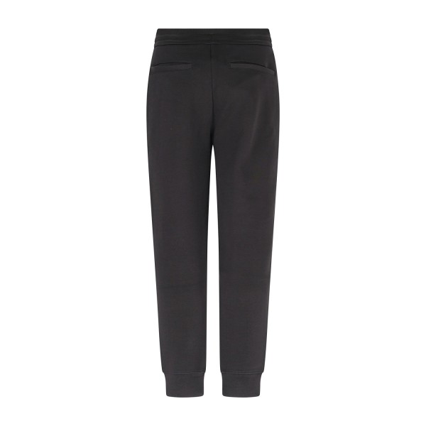 Armani Exchange - Pantalone tuta nero con logo in rilievo regular fit per uomo