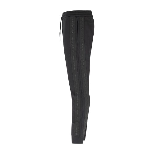 Armani Exchange - Pantalone tuta nero con bande regular fit per uomo | xm003145 2