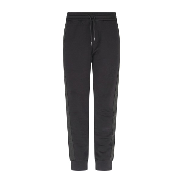 Armani Exchange - Pantalone tuta nero con bande regular fit per uomo | xm003145