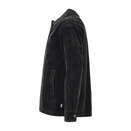 Richmond X - Giacca overshirt nera monopetto in velluto a coste relaxed fit per 2