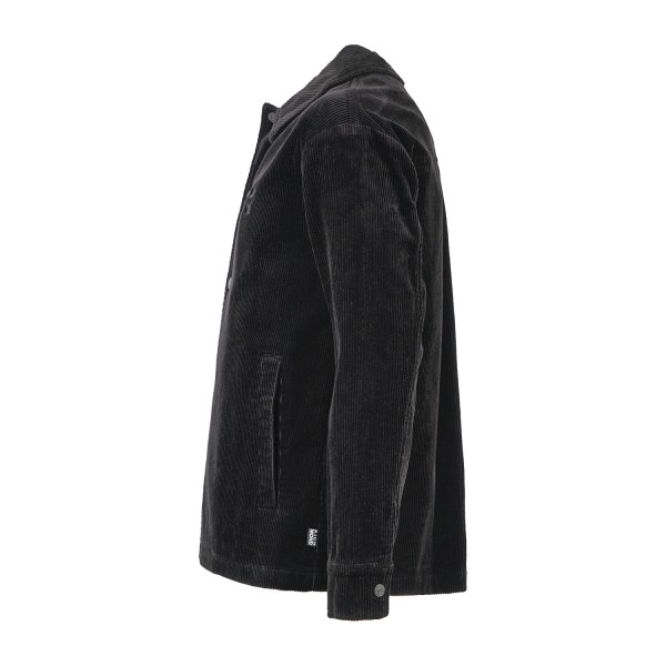 Richmond X - Giacca overshirt nera monopetto in velluto a coste relaxed fit per