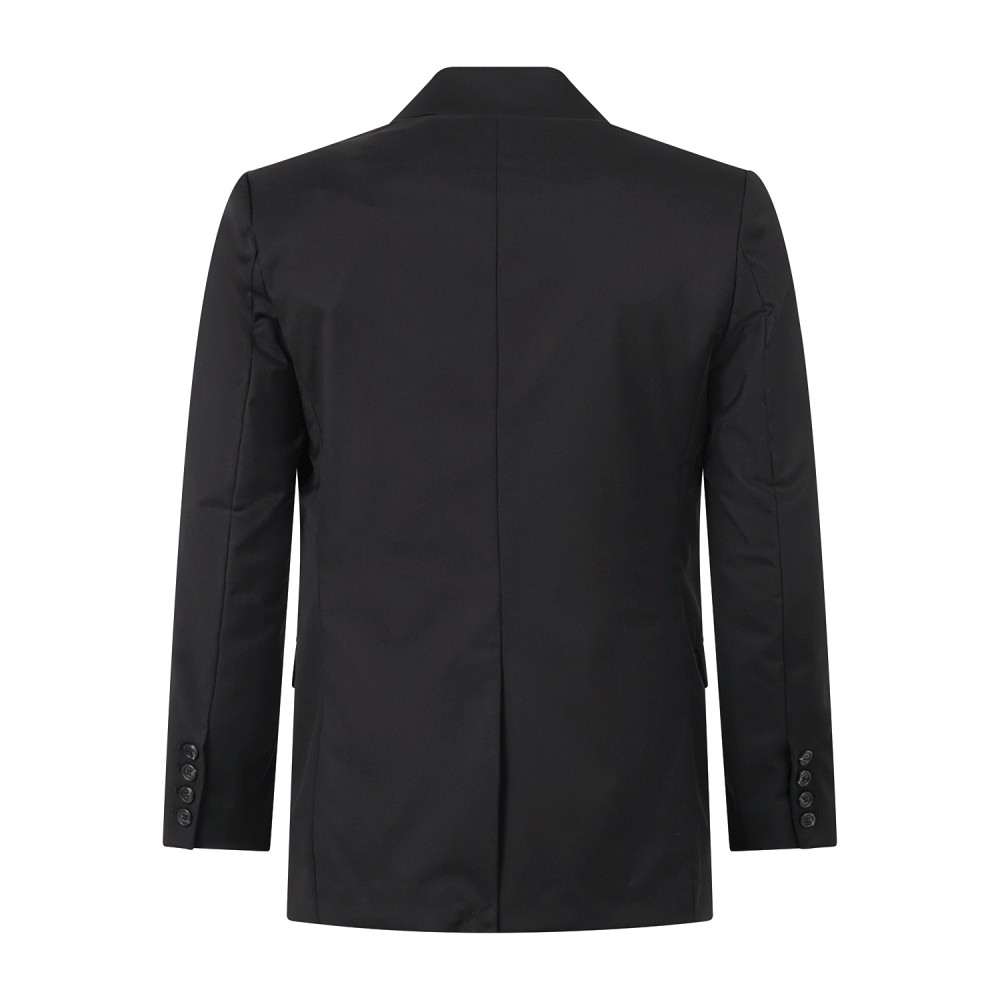 Richmond X - Giacca nera Pangar doppiopetto con vestibilità relaxed fit per