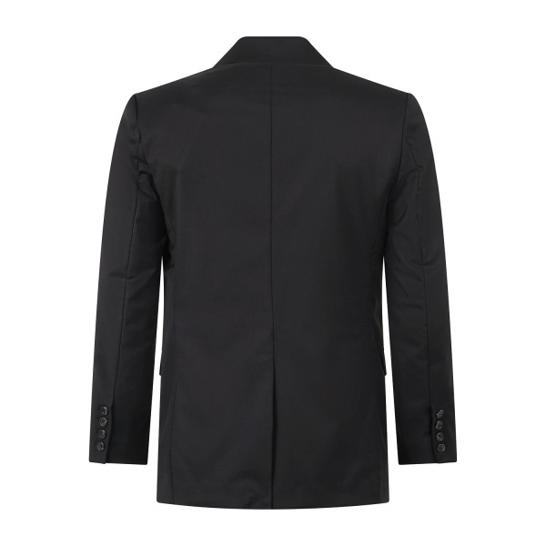 Richmond X - Giacca nera Pangar doppiopetto con vestibilità relaxed fit per