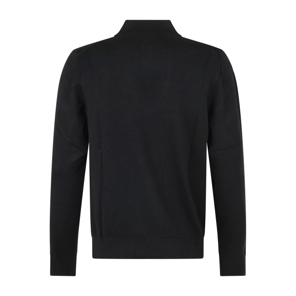 Markup - Polo manica lunga nera in viscosa slim fit per uomo | mk9900004 nero
