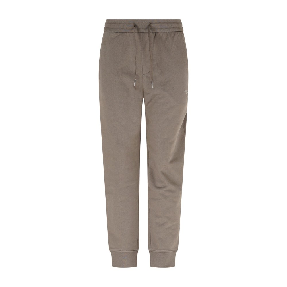 Armani Exchange - Pantalone tuta verde con stampa logo regular fit per uomo |