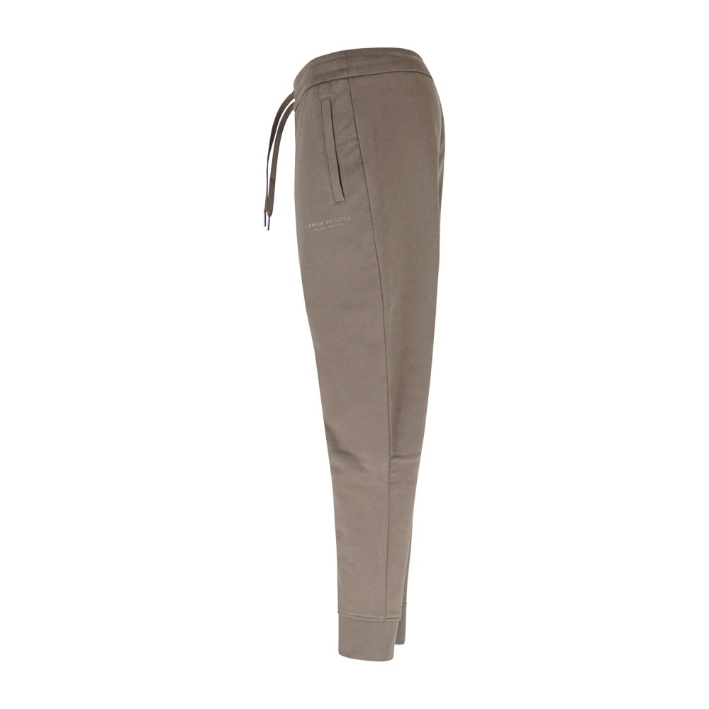 Armani Exchange - Pantalone tuta verde con stampa logo regular fit per uomo |