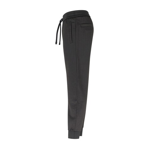 Armani Exchange - Pantalone tuta nero jacquard all over regular fit per uomo | 2