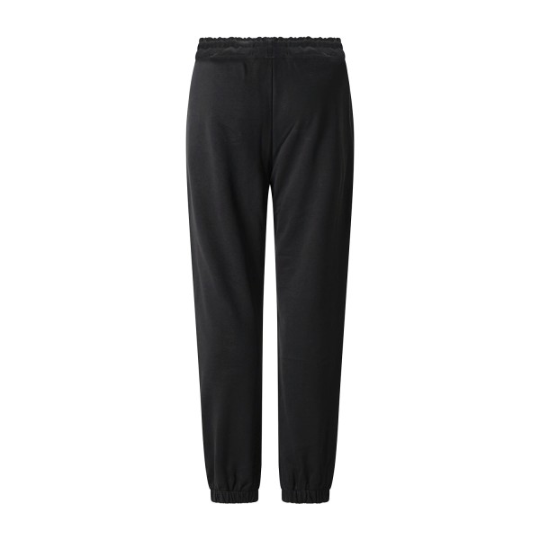 County Of Milan - Pantalone tuta nero in cotone con logo sulla gamba per uomo |