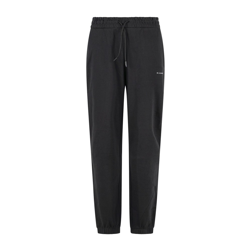 Richmond X - Pantalone tuta nero Fleece con logo ricamato regular fit per uomo
