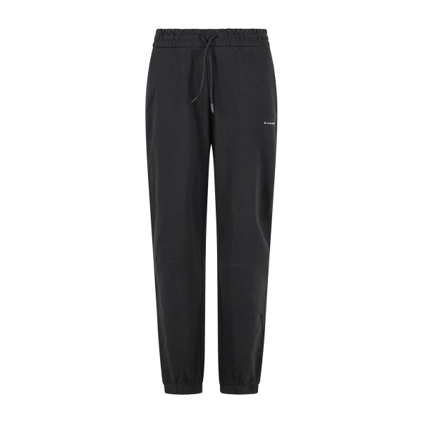 Richmond X - Pantalone tuta nero Fleece con logo ricamato regular fit per uomo