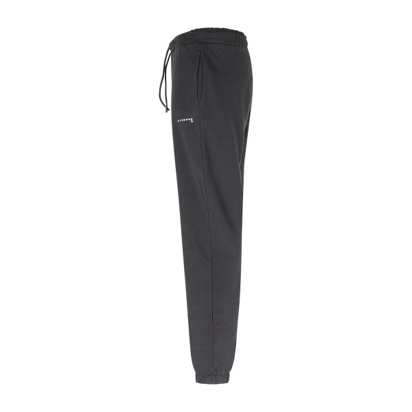 Richmond X - Pantalone tuta nero Fleece con logo ricamato regular fit per uomo