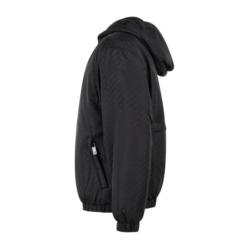 Richmond X - Giubbotto piumino nero con cappuccio con stampa logo regular fit 2