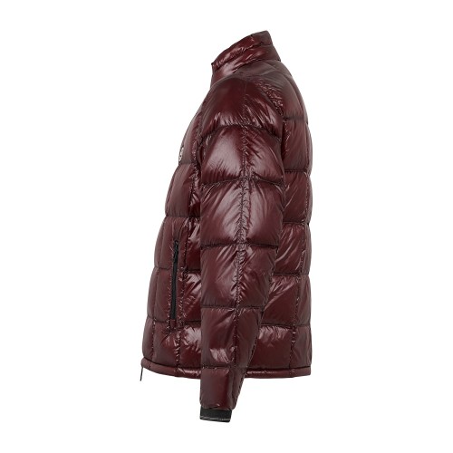 Armani Exchange - Giubbotto piumino bordeaux in nylon lucido trapuntato per 2