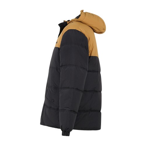 Timberland - Giubbotto nero bicolore idrorepellente con cappuccio relaxed fit 2