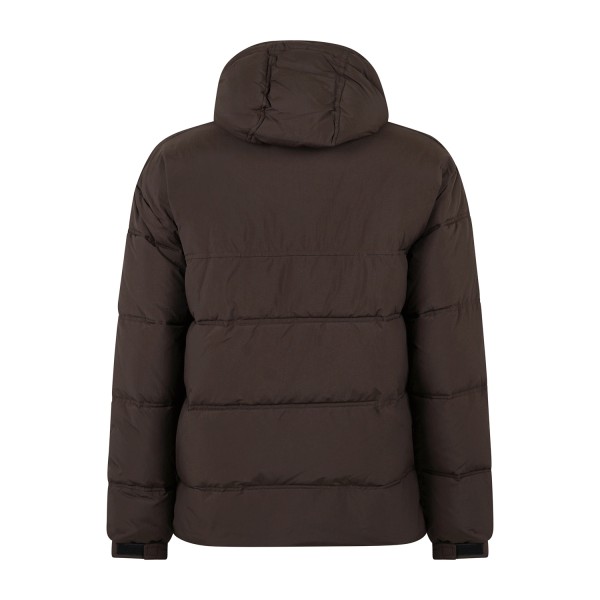 Timberland - Giubbotto marrone idrorepellente con cappuccio relaxed fit per