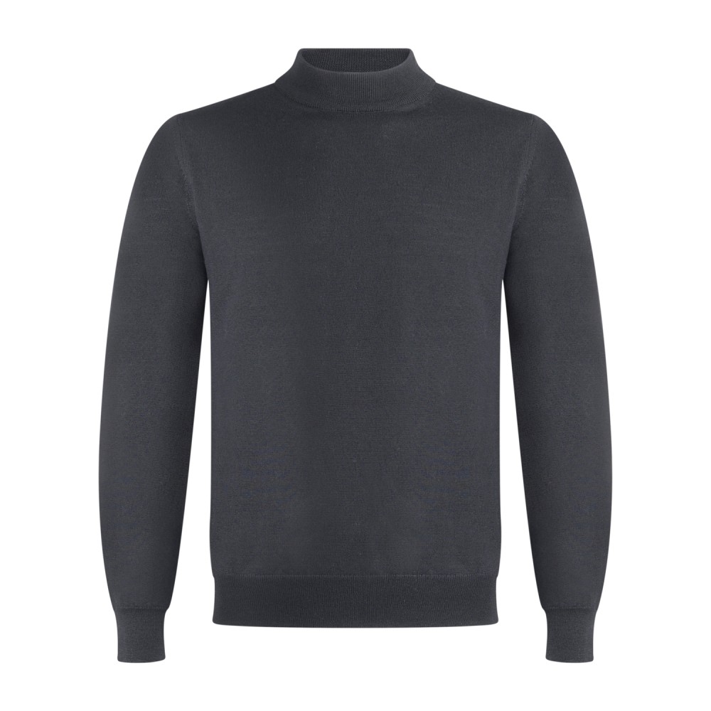 MASQ - Lupetto nero in lana merinos extrafine per uomo | m5625-5004 900nero