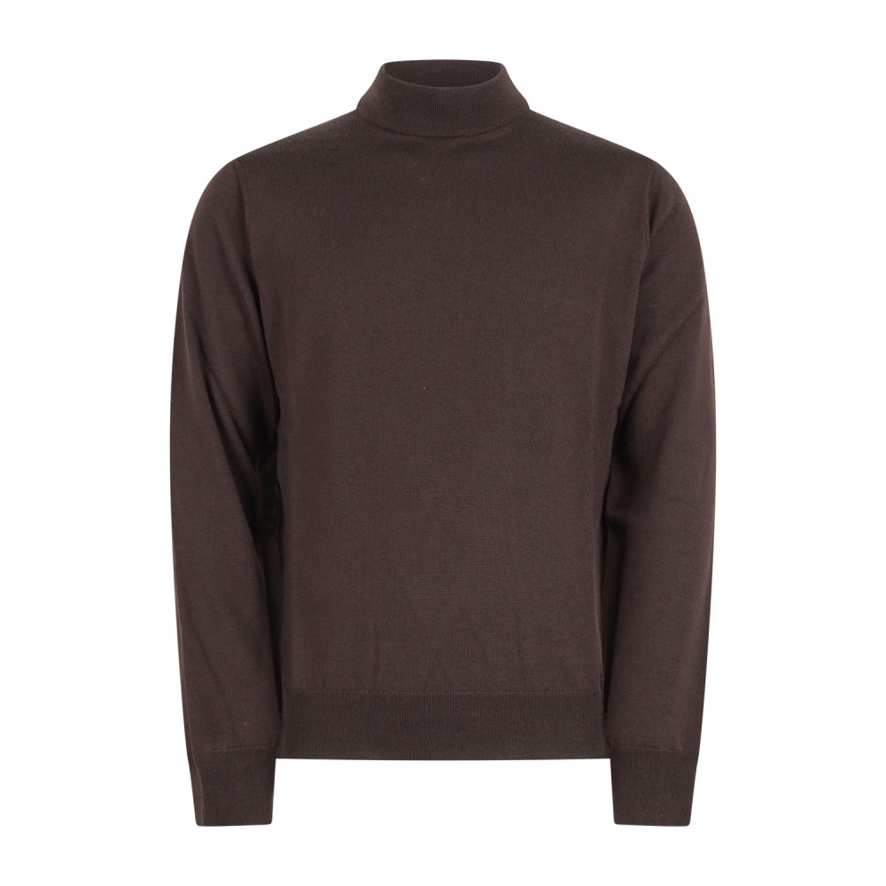 MASQ - Lupetto marrone in lana merinos extrafine per uomo | m5625-5004
