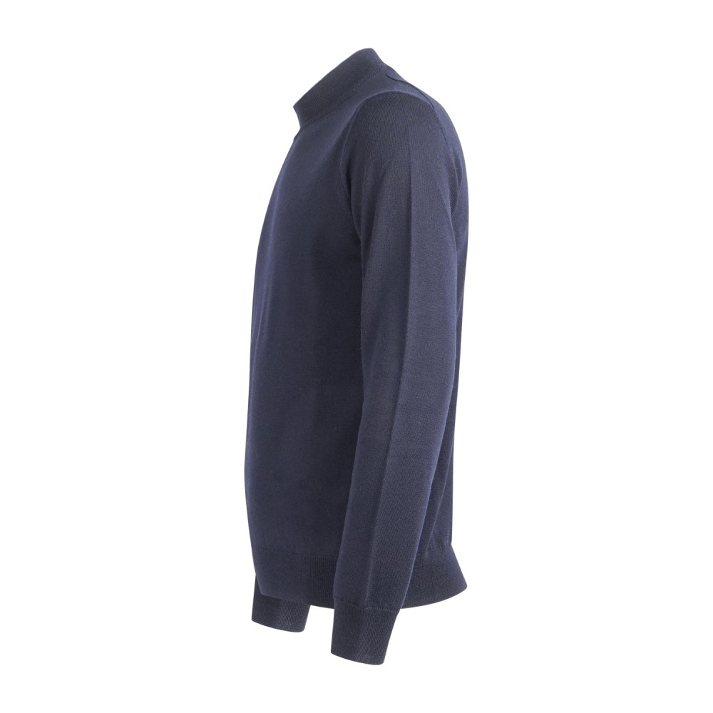MASQ - Lupetto blu in lana merinos extrafine per uomo | m5625-5004 650blu