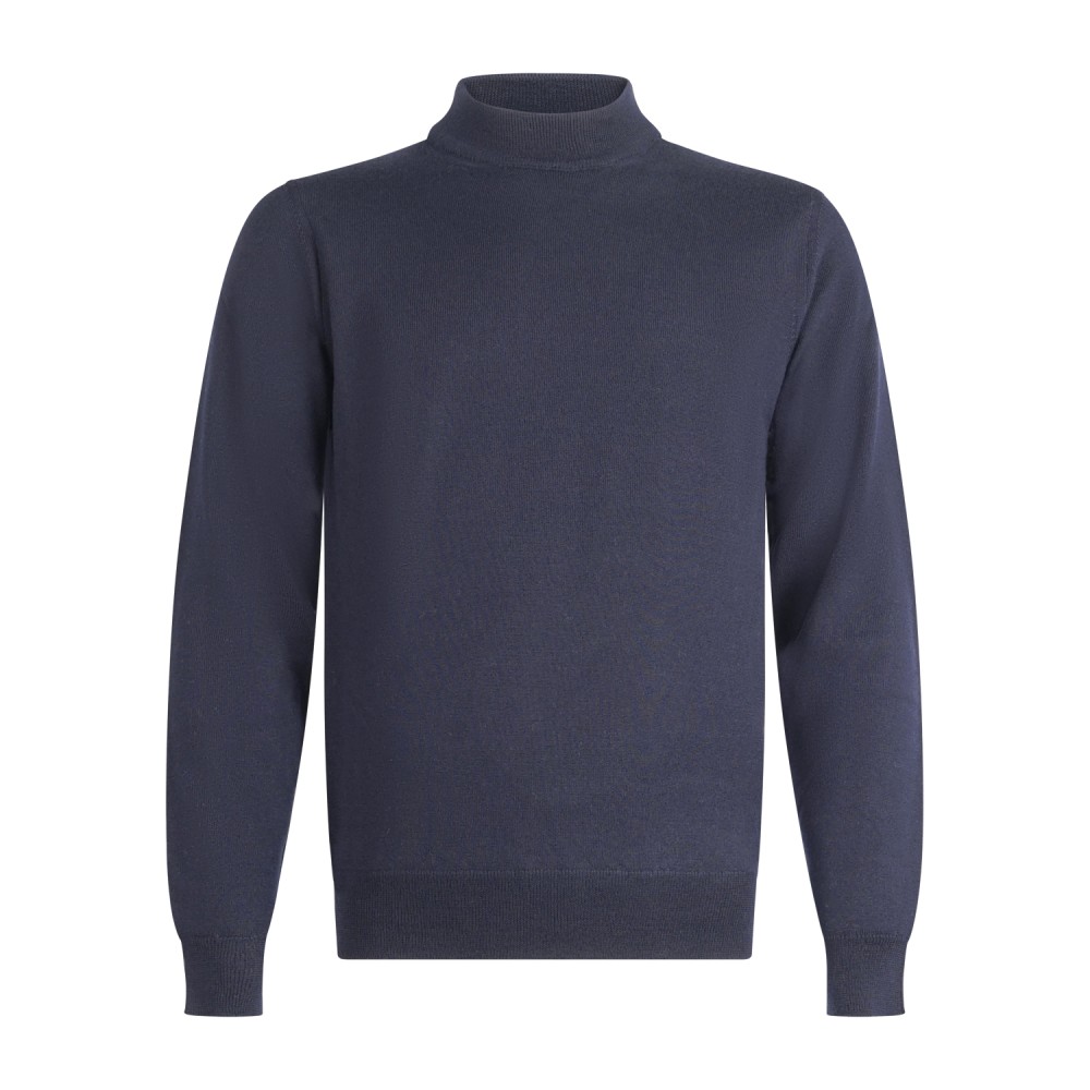 MASQ - Lupetto blu in lana merinos extrafine per uomo | m5625-5004 650blu